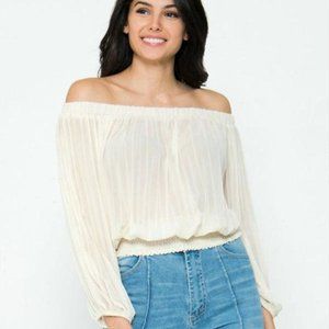 Brand new Sheer Blouse Top size small